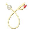 Medline Three-Way Silicone-Elastomer Coated Latex Foley Catheter - 30cc Balloon Capacity