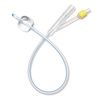 Medline Two-Way 100% Select Silicone Coude Tip Foley Catheter - 10cc Balloon Capacity