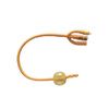 Rusch Gold Silicone Coated 3-Way Foley Catheter - 30cc Balloon Capacity