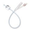 Medline Two-Way 100% Select Silicone Straight Tip Foley Catheter - 10cc Balloon Capacity