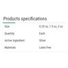 Medline SilvaSorb Silver Antimicrobial Wound Gel Specifications