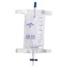 Medline Urinary Leg Bags With Comfort Straps And Slide-Tap Drainage Port - Medium, 20oz (600ml)