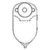 Nu-Hope NuFlex Round One Piece Urinary Precut Flutter Valve Flat Ostomy Pouch