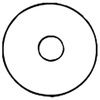 Nu-Hope Extended-Wear Skin Barrier 54 Round Disc With Three-Inch Outside Diameter