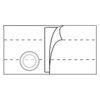 Nu-Hope Nu-Form 7 Inches Right Sided Stoma Regular Elastic Ostomy Support Belt