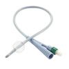 Cardinal Two-Way Dover Silver Foley Catheter - 5cc Balloon Capacity