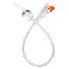 Medline Two-Way 100% Select Silicone Coude Tip Foley Catheter - 10cc Balloon Capacity