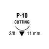 Medtronic Sofsilk Premium Reverse Cutting Suture with Needle P-10