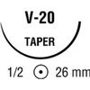 Medtronic Sofsilk Taper Point Suture with Needle V-20