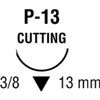 Medtronic Ti-cron Premium Reverse Cutting Polyester Suture with P-13 Needle 