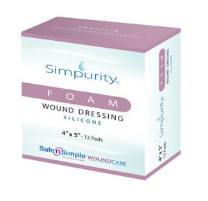 Safe N Simple Simpurity Foam Wound Dressing With Silver Silicone