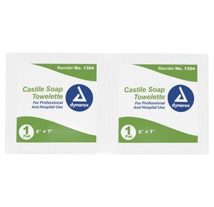 Dynarex Castile Soap Towelettes