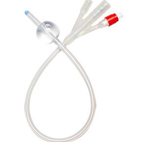 Rusch Soft Simplastic Couvelaire Tip 3-Way Foley Catheter - 30cc Balloon Capacity