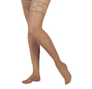 Juzo Attractive OTC 140 Denier Thigh High 15-20 mmHg Compression Stockings