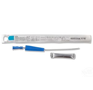 MTG Coude Tip Hydrophilic Intermittent Catheter with Sterile Water Sachet and Handling Sleeve