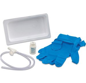 Covidien Kendall Argyle Graduated Suction Catheter Tray With Sterile Saline Bottle
