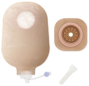 Hollister New Image Two-Piece Flat Cut-to-Fit Ultra-Clear Non sterile Urostomy Pouch Kit With Tape