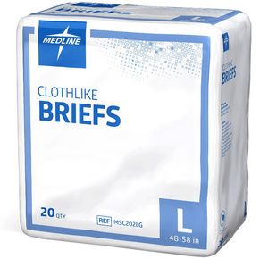 Medline Extra Absorbent Disposable Clothlike Adult Brief