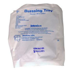 Medline Latex Free Dressing Change Tray with Chloraprep - DK12-0200LF