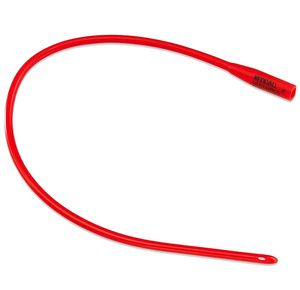 Covidien Red Rubber Intermittent Urethral Catheter With Hydrophilic Coating
