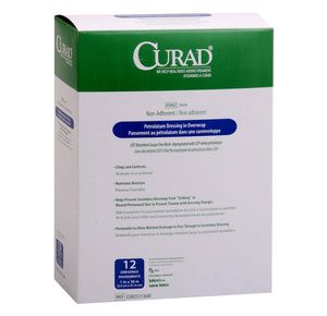 Medline Curad Sterile Overwrap Petrolatum Gauze Dressing