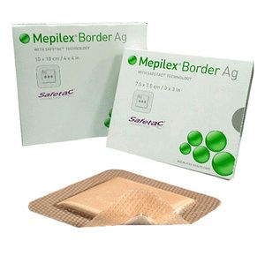 Molnlycke Mepilex Border Ag Antimicrobial Foam Dressing With Safetac