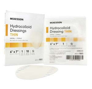 Mckesson Thin Hydrocolloid Sacral Dressing