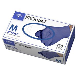 Medline FitGuard Powder-Free Nitrile Exam Gloves