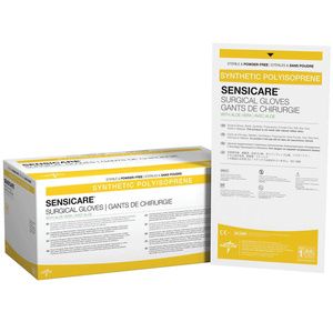 Medline SensiCare with Aloe Powder-Free Surgical Gloves