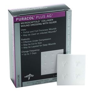 Medline Puracol Plus AG Collagen Dressing with Antimicrobial Silver