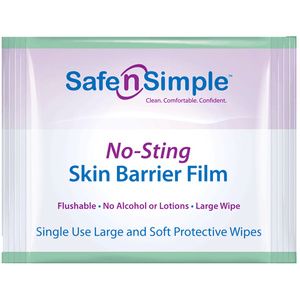 Safe N Simple Skin Barrier No-Sting Wipe