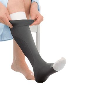 BSN Jobst Ulcercare Open toe Knee High 40mmHg Compression Stockings with Liner