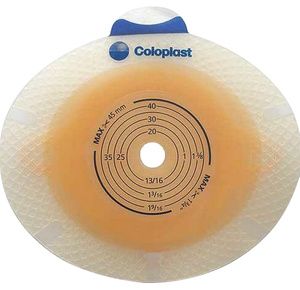 Coloplast Sensura Click Two-Piece Flat Standard Cut-To-Fit Skin Barrier With Belt Tabs