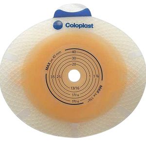 Coloplast Sensura Click Two-Piece Flat Standard Pre-Cut Skin Barrier With Belt Tabs