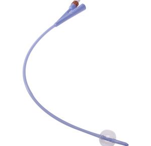 Covidien Dover Two-Way Uncoated 100% Silicone Pediatric Foley Catheter - 3cc Balloon Capacity