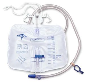 Medline Urinary Drainage Bag With Anti Reflux Tower