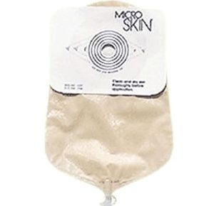 Cymed MicroSkin One-Piece Clear Urostomy Pouch With Plain Barrier