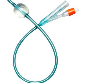 Medline Silvertouch Two-Way 100% Silicone Straight Tip Foley Catheter