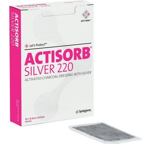 Systagenix Actisorb 220 Activated Charcoal Dressing with Silver