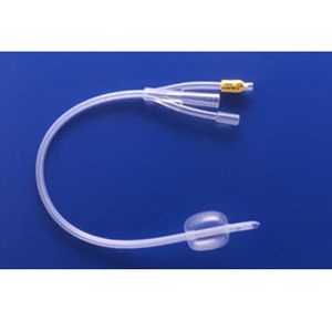 Rusch 100% Silicone 3-Way Foley Catheter - 30cc Balloon Capacity