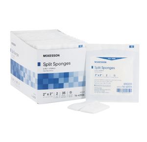 McKesson Medi-Pak Performance Plus Non-Woven High Absorbency Split Sponges