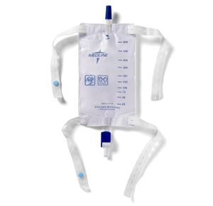 Medline Urinary Leg Bags with Twist Valve Elastic Straps