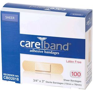 ASO Careband Sheer Adhesive Bandages