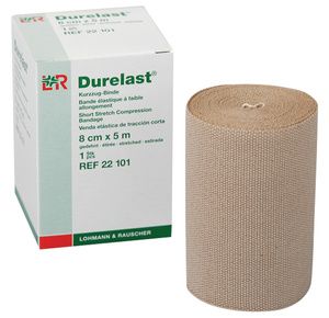Durelast High Compression Very Short Stretch Bandage With Bandage Clips