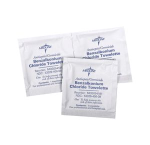 Medline Benzalkonium Chloride Antiseptic Towelettes