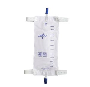 Medline Leg Bag With Comfort Straps And Twist Valve Drainage Port