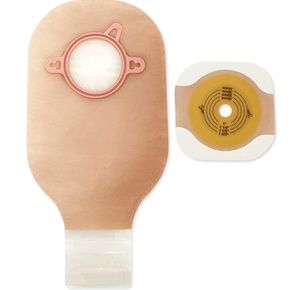Hollister New Image Two-Piece Standard Wear Flat Cut-to-Fit Ultra-clear Drainable Pouch Kit