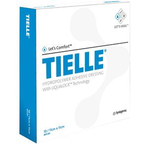 Systagenix Tielle Plus Hydropolymer Adhesive Foam Dressing with LIQUALOCK Technology