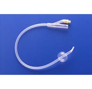 Rusch 100% Silicone Tiemann 2-Way Foley Catheter - 5cc Balloon Capacity