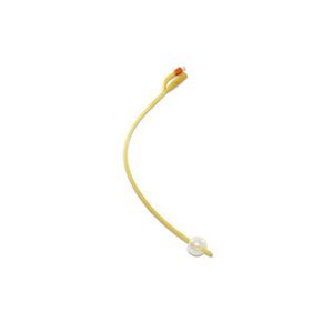 Cardinal Health Dover Two-Way Silicone-Elastomer Coated  Latex Foley Catheter - 3cc Balloon Capacity